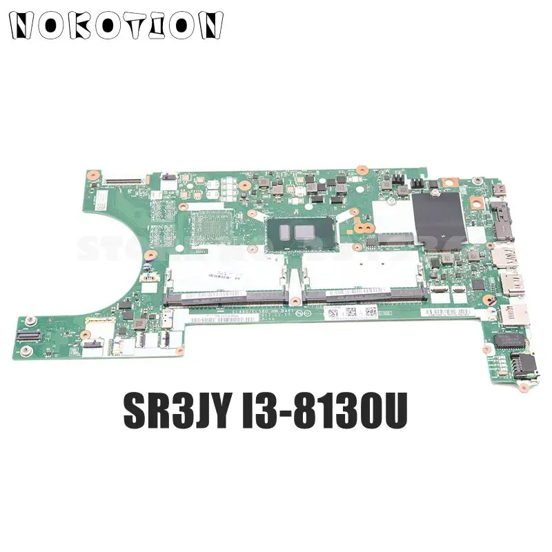 NOKOTION EL480 EL580 NM-B461 MAIN BOARD For Lenovo ThinkPad L480 L580
laptop motherboard SR3JY I3-8130U CPU DDR4
