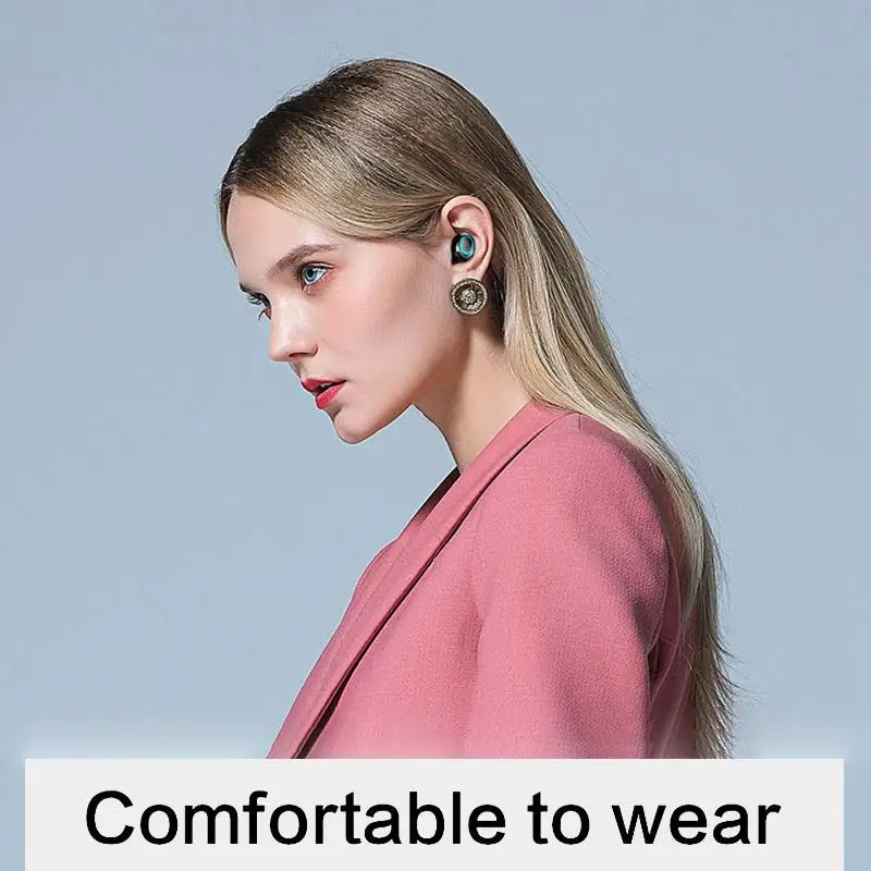 S11 TWS Bluetooth 5 0 Wireless Headset Touch Digital Display Noise Reduction Stereo Headset Headset Compartment Phone Holder