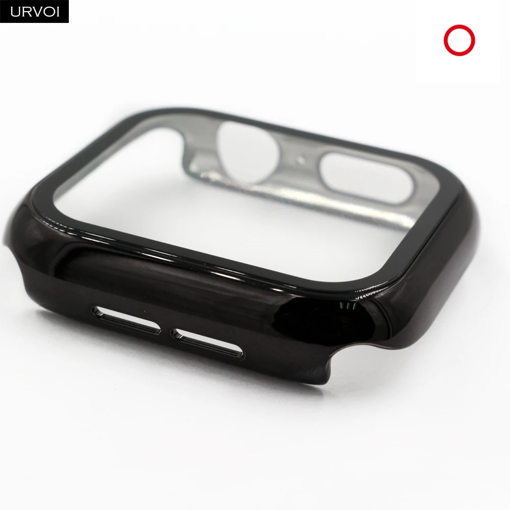 URVOI Matte Plastic Bumper with Tempered Glass for Smartwatch Protection