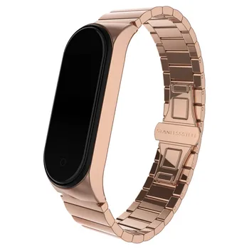 

Wristband Stainless Steel Watch Band Strap + Metal Case Cover Replacement For Mi Band Miband 4 3 Watchband Strap