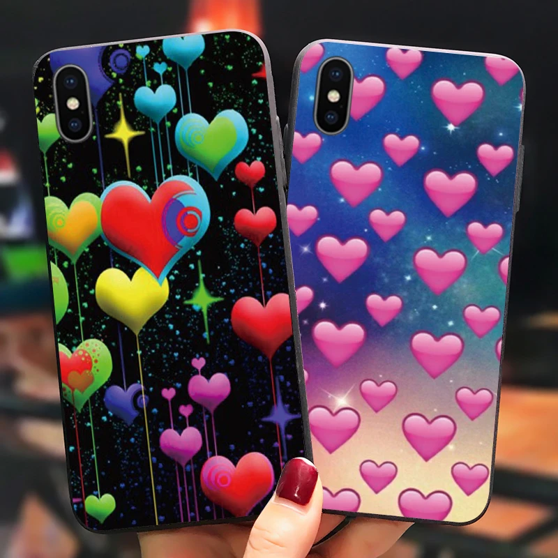colorful heart TPU Case on for Huawei P10 lite P20 pro P30 P9 P8 2019 2018 Honor 8 9 10 Nova 3i 4 5t Mate 20 Silicone Cover | Мобильные