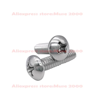 

304 steel UNF 10#-32 pan screw coarse fine thread pan head cross drive screw bolt round fastener hardware