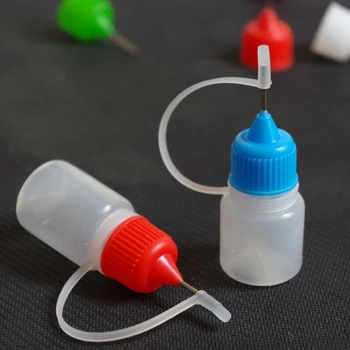 

1000/pcs Needle Bottle PE 5ML Empty Plastic Bottles Plastic Dropper Bottles With Screw Metal Needle Cap
