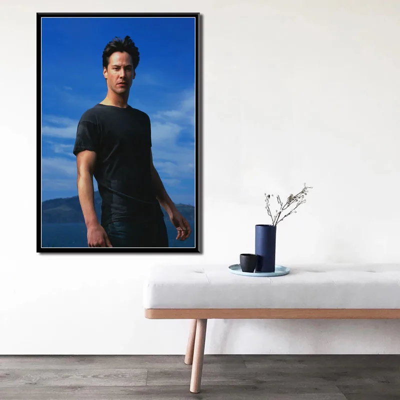 Keanu Ривз горячий фильм звезда актер Джон фитиль матрица художественная живопись Шелковый Холст плакат настенный домашний декор
