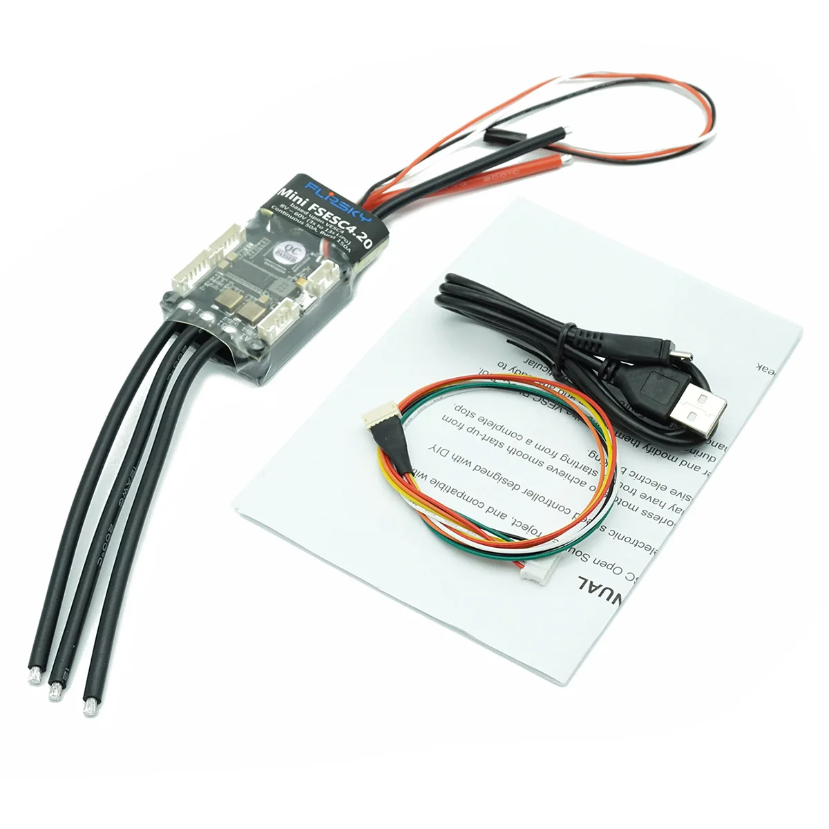 

Mini FSESC4.20 50A base on VESC® 4.12 with Aluminum Anodized Heat Sink Electronic Speed Control for Electric Skateboard RC Car