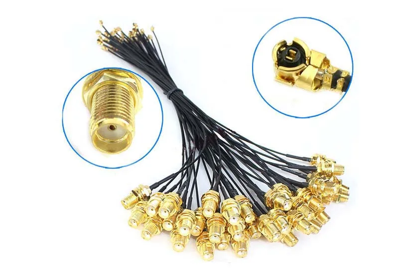 Dlenp 5 шт. SMA Jack female to u. fl/IPX pigtail кабель для PCI Wifi карты беспроводной