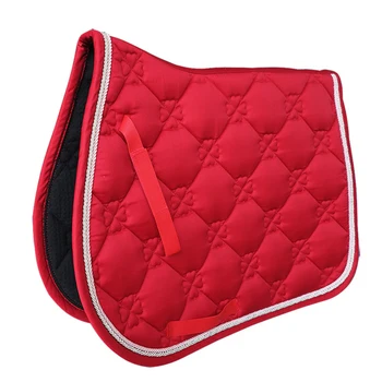 

Equipment Horse Riding Supportive Soft Cotton Blends Saddle Pad Jumping Event Dressage All Purpose Equestrian Shock Absorbing
