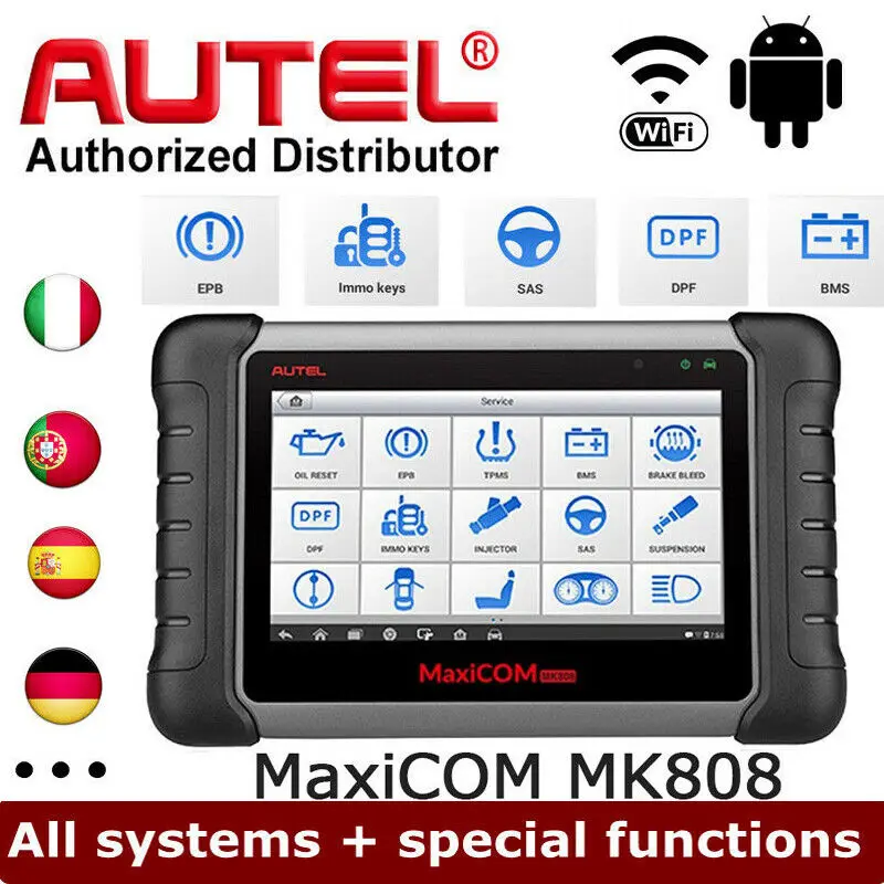 AUTEL MaxiCOM MK808 диагностический инструмент OBD2 сканер считыватель кодов OBDII Easydiag с