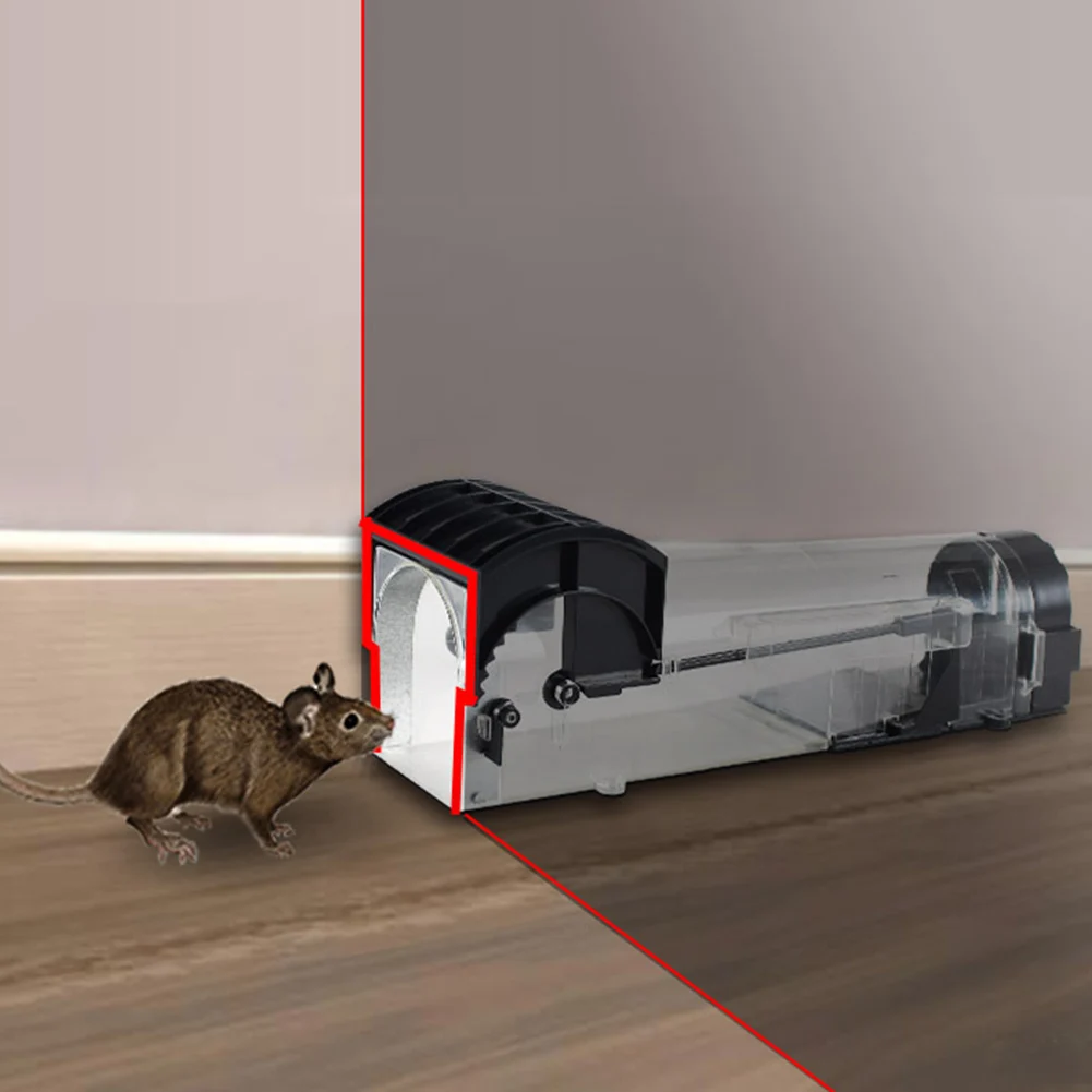 

Smart Humane Live Mouse Trap No Kill Animal Pet Control Cage Reusable Mice Rodent Catcher Automatic Lock Mousetrap Rat Traps