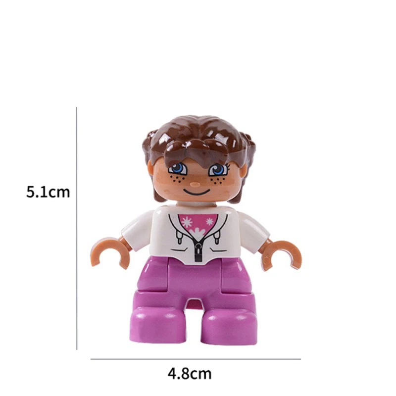 Duplo Семейные фигурки мальчик девочка Папа мама дедушка родители развивающая
