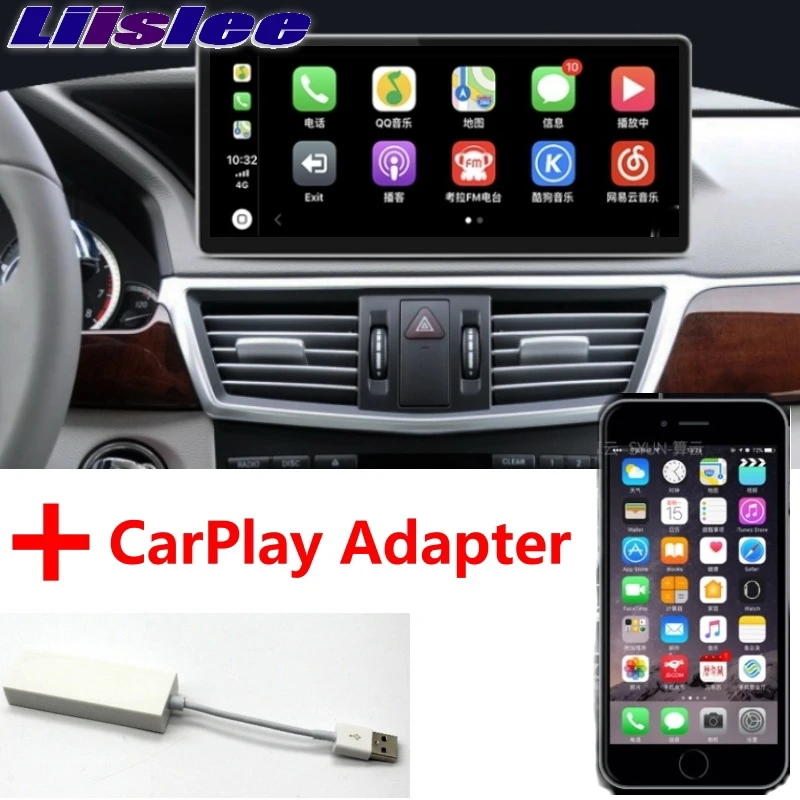 Liandlee автомобильный мультимедийный плеер NAVI CarPlay для Mercedes Benz MB E Class W212 E200 2009 ~ 2016 4G RAM