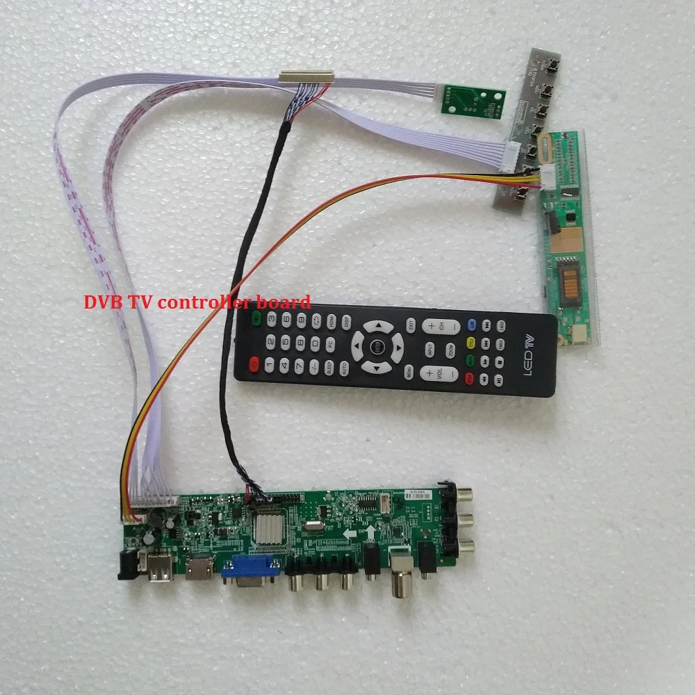 Комплект для B154EW01 1 CCFL плата контроллера HDMI lcd DVB-T DVB-C ТВ Панель VGA 30pin USB AV Цифровой 1280X800 15,4"