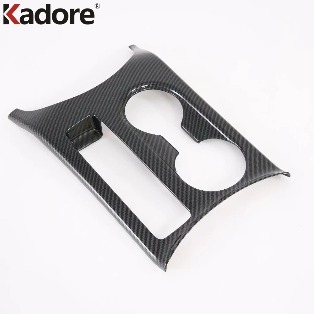 For Kia SELTOS 2019 2020 Interior Accessories Carbon Fiber Front Water Cup Holder Trim Cover Stickers Bezel Frame Strip Garnish For Kia SELTOS 2019 2020 Interior Accessories Carbon Fiber Front Water Cup Holder Trim Cover Stickers Bezel Frame Strip Garnish