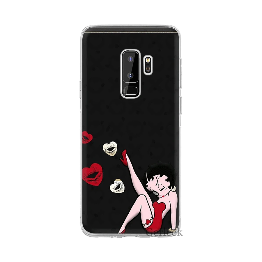5 Чехол для телефона из ТПУ для Samsung Galaxy S6 S7 край S8 S9 10 S10 S10E Plus, Note 8, 9, 10, M10 M20 M30 M40 чехол для нового IPad Betty boop - Цвет: 5