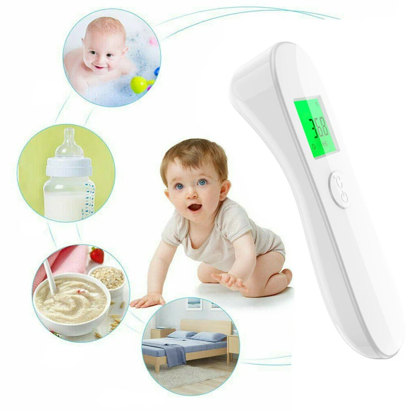 

Baby Infrared Electronic Thermometer Without Battery LCD Digital Non-contact IR Infrared Thermometer Forehead Temperature Meter