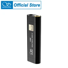Shanling ua2 portátil usb dac cabo amp amplificador de áudio tipo c para 2.5/3.5mm saída compatível ios android pcm768 dsd512