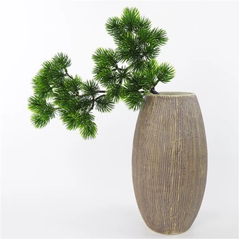 

Pine Tree Branches Artificial Plastic Pinaster Cypress Fall Christmas Decorations Greenery Flower Arrangement Leaves Wreath Leaf