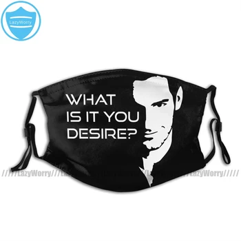 

Lucifer Mouth Face Mask Lucifer Morningstar What Is It You Desire Facial Mask Funny Fashion with 2 Filters for Adult