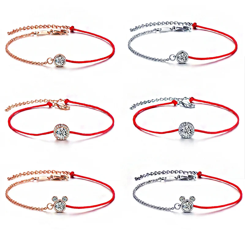 

Romantic Mickey bracelet and links women's gift fashion classic friendship chain or Rose Festival wedding bracelet femme Jewelry