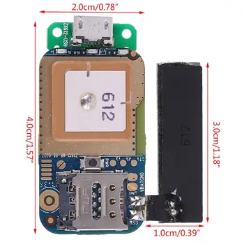 

ZX612 Mini Hidden GPS Tracker Positioner Locator SOS Alarm Web APP Tracking High Integration PCBA For Kids Pets Wholesale