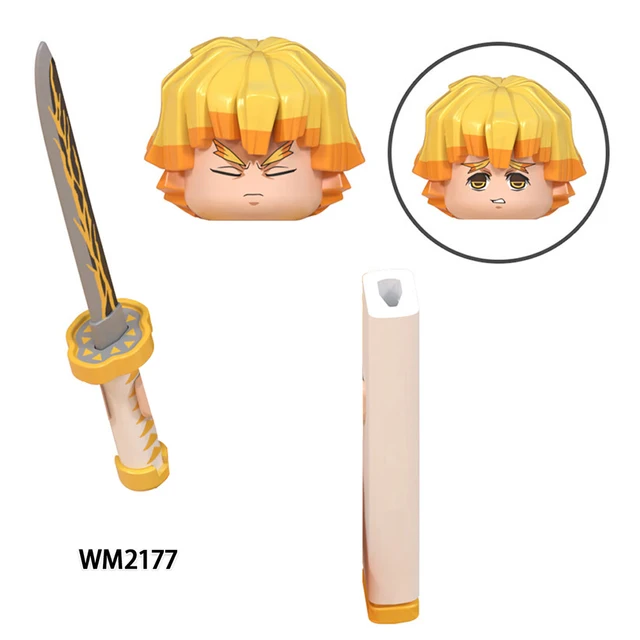 Anime Series Demon Slayer Action Figures Mini Bricks Kamado Tanjirou Nezuko Rengoku Kyoujurou Kochou Building Blocks Kids Toys WM2177