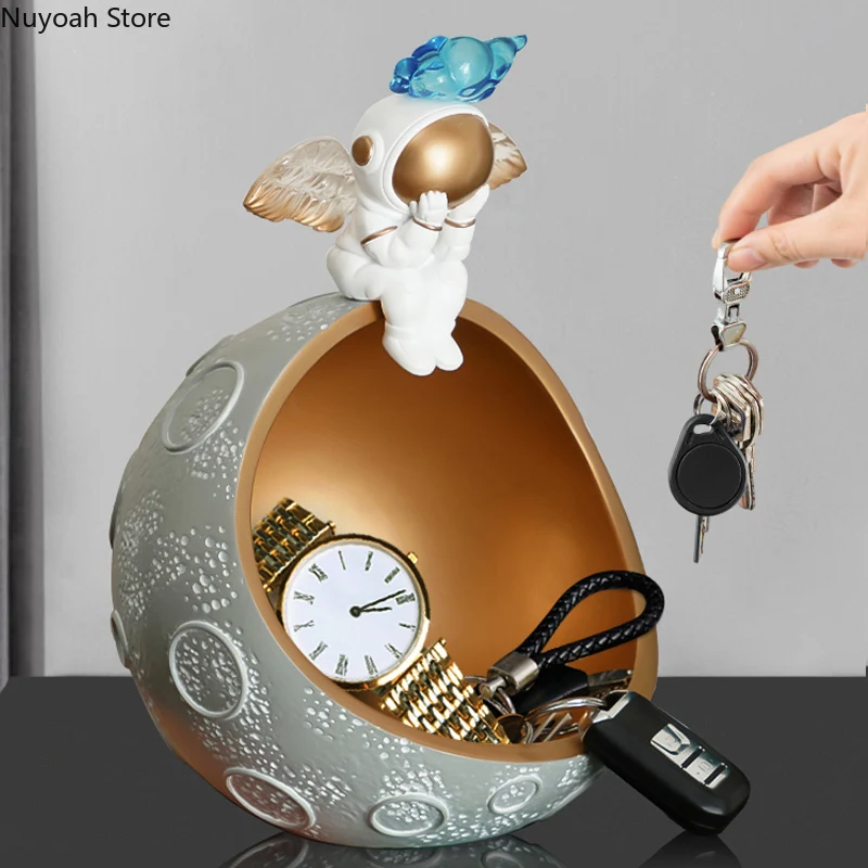 

Скандинавский астронавт, украшение для хранения, креативный мультяшный персонаж, настольное украшение для гостиной, домашнее украшение, Изысканные Подарки