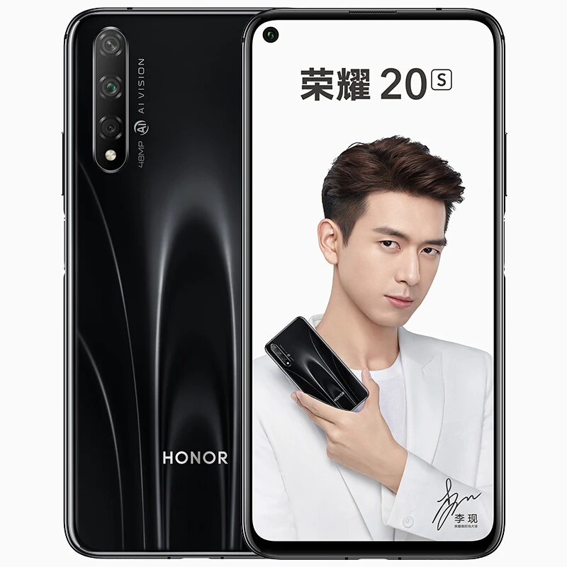 8GB 128GB Black Мобильный телефон Honor 20S LTE, 4G, Android 9,0, 6,26 дюймов, FHD 2340X1080, 6 ГБ ОЗУ, 128 Гб ПЗУ, МП, GPU Turbo, отпечаток пальца - Цвет: 8GB 128GB Black