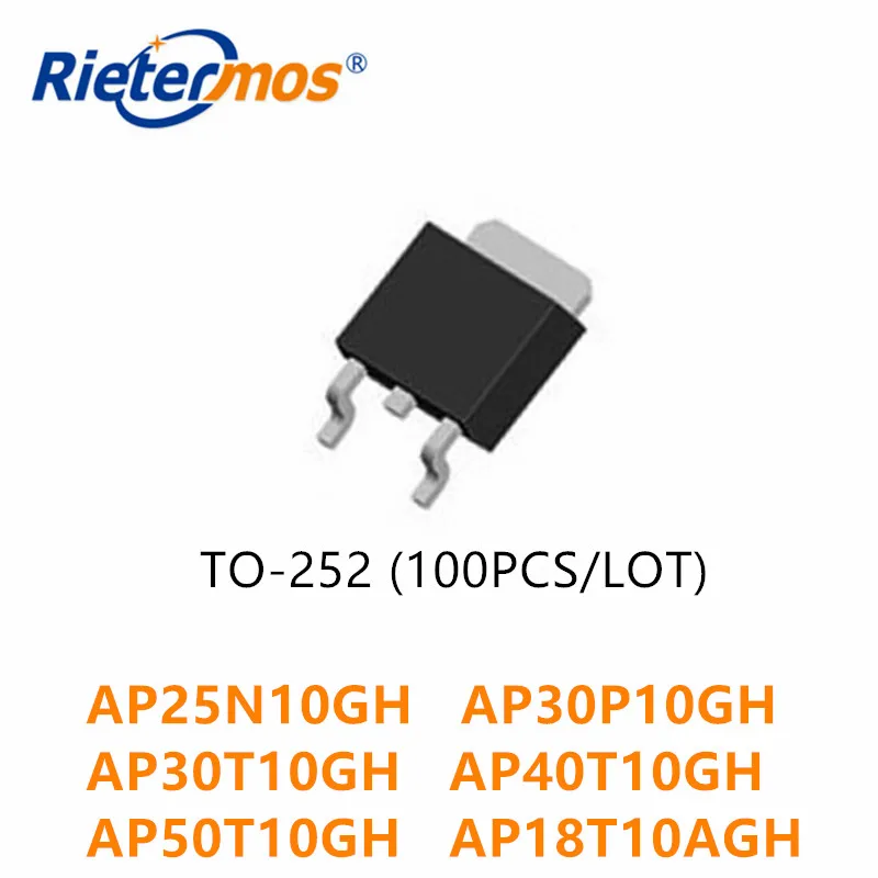 100 шт. AP25N10GH 25N10GH AP30P10GH 30P10GH AP30T10GH 30T10GH AP40T10GH 40T10GH AP50T10GH 50T10GH TO252 высокое качество