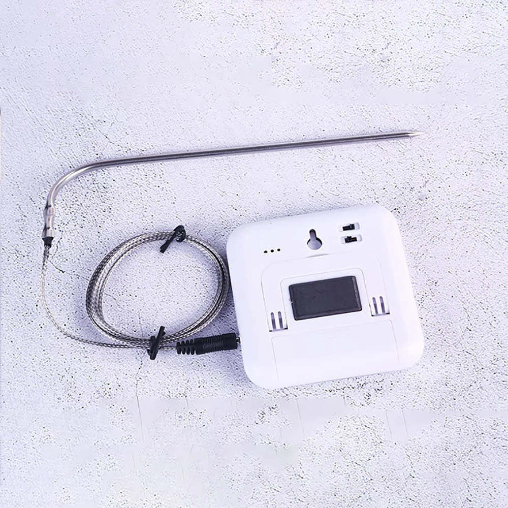 Electronic Thermometer Timer Food Meat Temperature Meter Gauge with Probe Cooking BBQ Thermometer Kitchen Temperature Tools