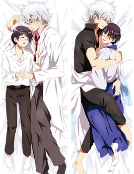 

Anime GINTAMA Shimura Shinpachi sexy pillow cover case Sakata Gintoki Cool Boy Bedding Hugging Body pillowcase