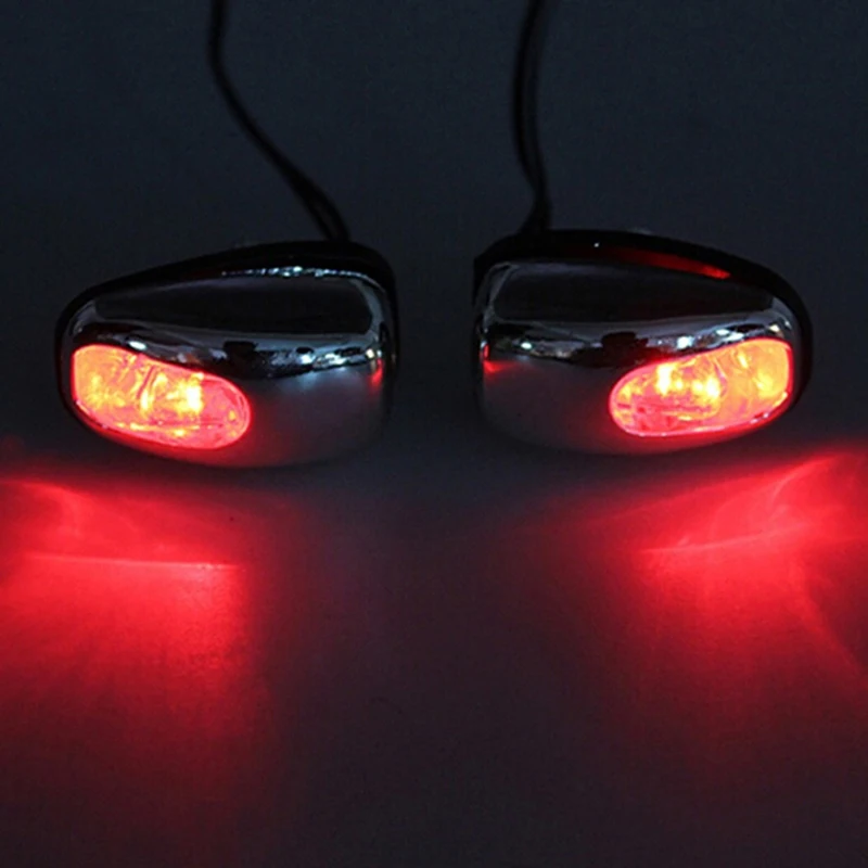 2Pcs Car Windshield Searchlight Sprinkler Nozzle LED Light Car Lighting Multicolor Light