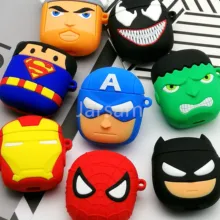 Милый мультяшный беспроводной Чехол для наушников для Apple AirPods 2 Силиконовый чехол для зарядки наушников Защитный чехол для AirPods