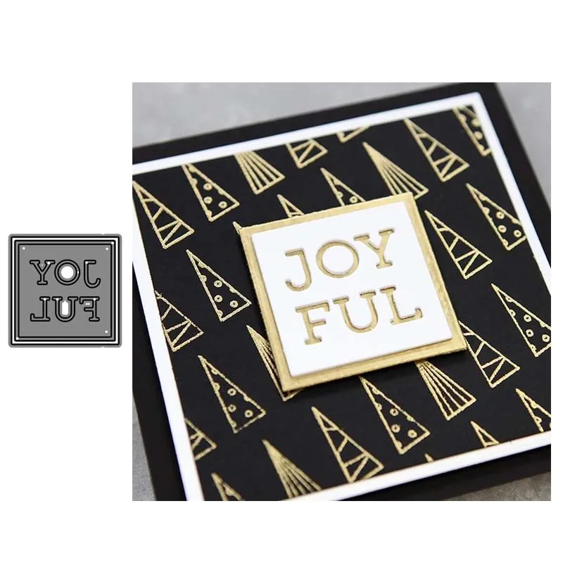 

New Metal Cutting Dies cut die JOY FUN letter Scrapbook paper craft knife mould blade punch stencils dies