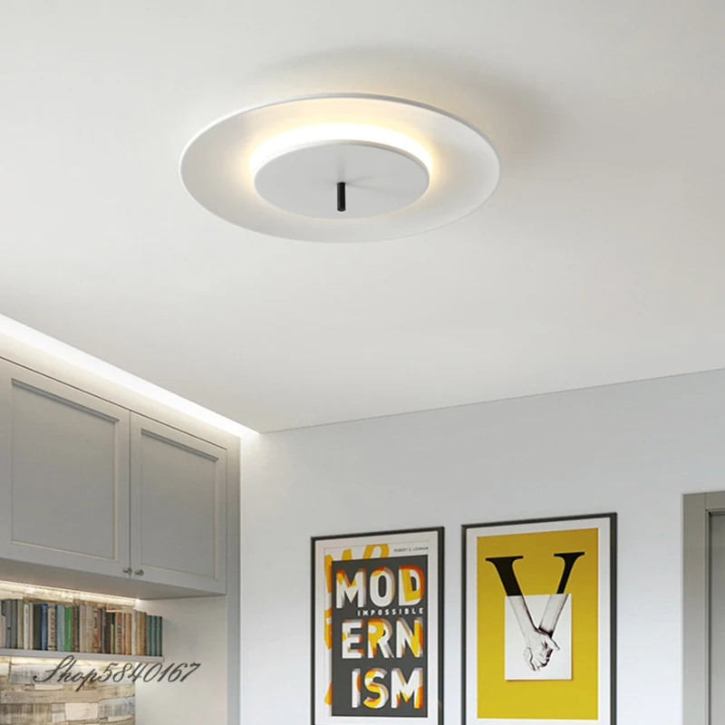 Eenvoudige Plafond Lampen Voor Woonkamer Disc Led Plafondlamp Slaapkamer Opknoping Cover Huis Verlichtingsarmaturen Keuken Plafondverlichting