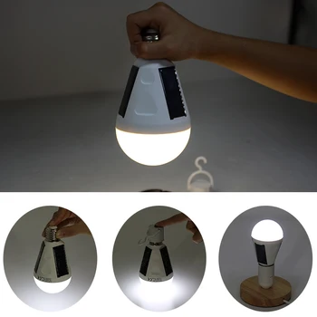 

LED Solar Power Camping Ligh Portable 15W Outdoor Energy Saving Bulb Night Light For Home Camping Fishing Courtyard Emergency