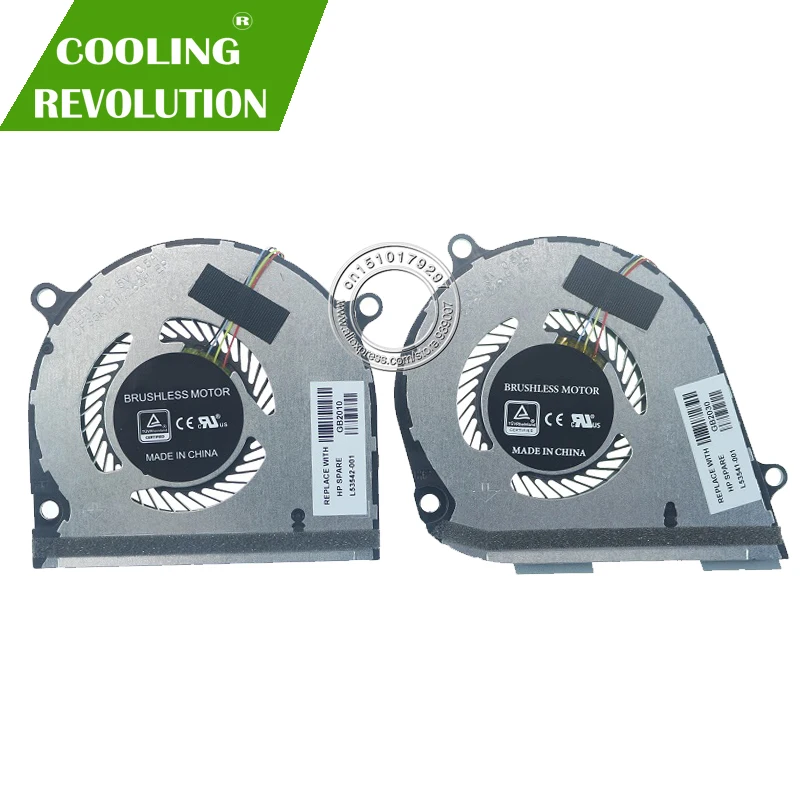 Вентилятор охлаждения для ноутбука ЦП GPU DC5V 0.5A 4Pin HP ENVY X360 15-DS 15-DR 15-DR0004TX 15-DR0006TX