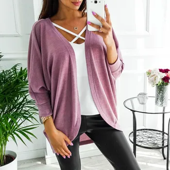 

Autumn Winter long Sleeve Kintted Cardigan Women Cardigan Female Asymmetric Hem Jumper Coat chaqueta reflectante mujer 9.19