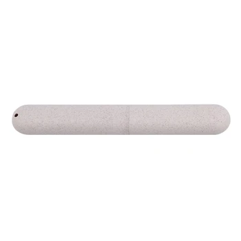 

1 Pc Portable Travel Toothbrush Protect Box Health Tooth Brushes Protector Toothbrush Tube Cover Case Dustproof Wheat Straw