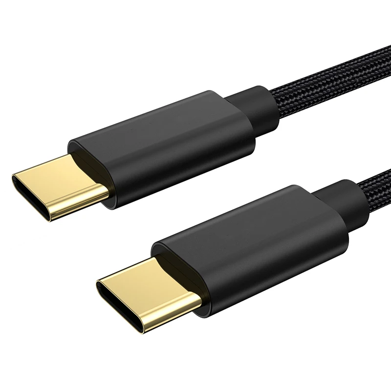 Кабель usb type-C-usb type-C для Xiaomi Redmi Note 7 Pro 60 Вт PD QC 4,0 Быстрая зарядка кабель type-C для samsung Galaxy S10 S9 S8 - Цвет: Black