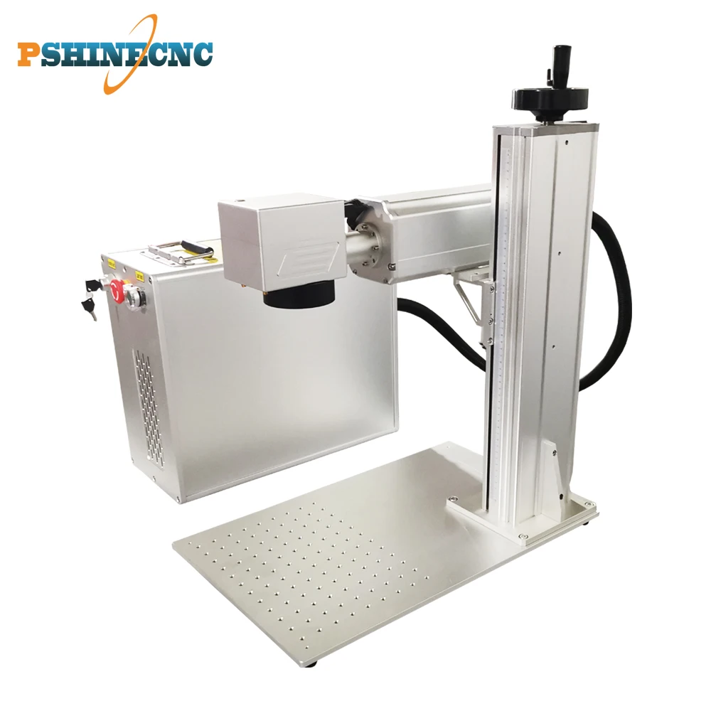 2020 Trends Raycus Laser 10w enclosed fiber laser cnc metal Pshinecnc |