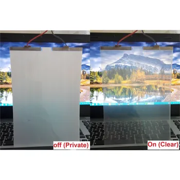 

New Smart Film Starter Electrochromic PDLC Switchable Glass Film 100x155mm Privacy