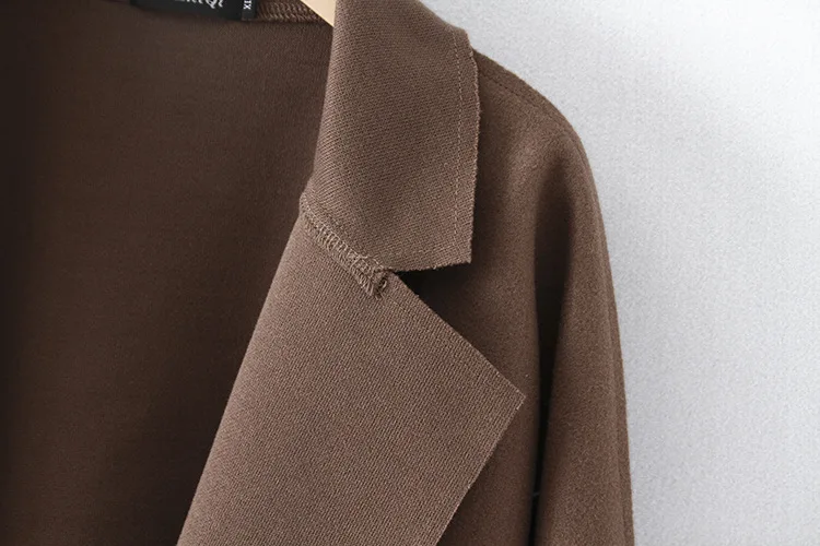 Blvyisla 4XL размера плюс, тонкий кардиган, Тренч, женская мода, простой стиль, с карманами, длинный Тренч, пальто, для офиса, леди, осень, весна, топы