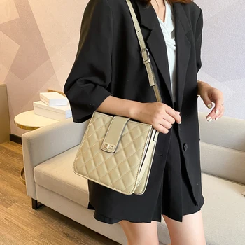 

Fashion Diamond Lattice PU Leather Shoulder Messenger Bag sac femme bags for women 2020 purses and handbags sac a main femme