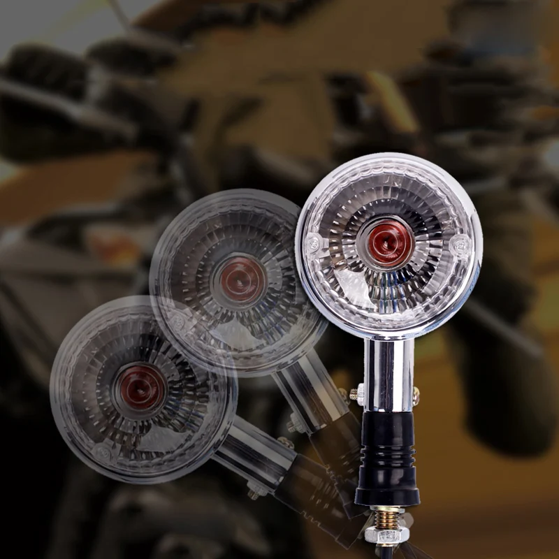 Transparent Lens Turn signal light Replacement 2pcs Motorcycle Indicator