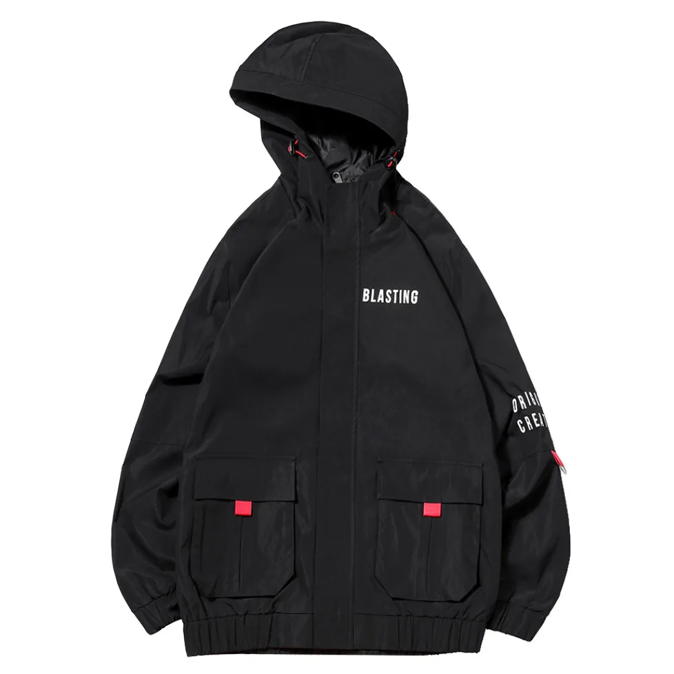 Хороший тренд поп мужские куртки и пальто Одежда Военный осенний черный желтый длинный армейский Военный пиджак ветровка оверсайз