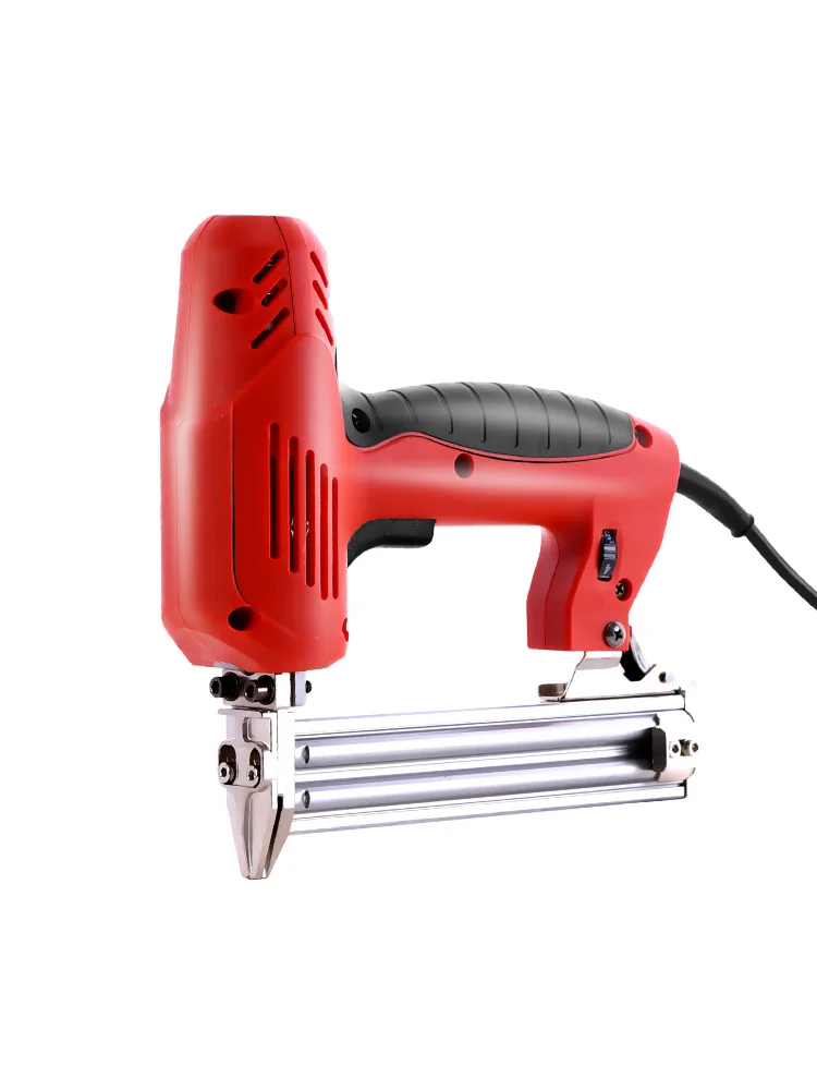 

Mo yi Electrical Nail Gun F30 Straight Nail Staple Gun Electric Staple Gun U-type Pneumatic Strip Nail Gun Woodworking Gas Stapl