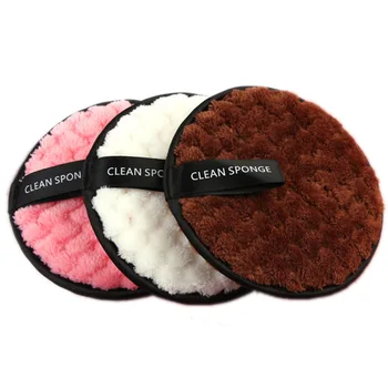 

Makeup Remover Makeup Removal Cleaning Sponge Facial Cleansing Sponge Flutter Double Side Soft Washable Face Cleansing Sponge