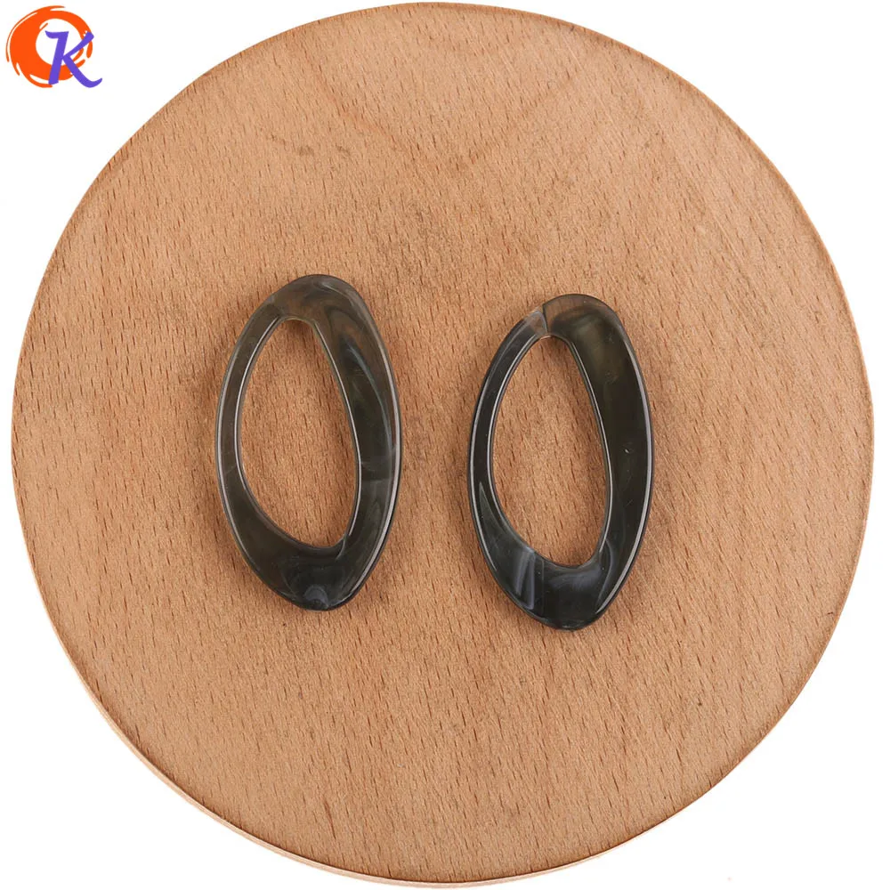 Black Green Сердечный дизайн 21*38 мм 200 шт акриловые бусины/ручная работа/Аксессуары для ювелирных изделий/форма капли/Мраморный эффект/Сделай сам/фурнитура для сережек - Цвет: Black Green