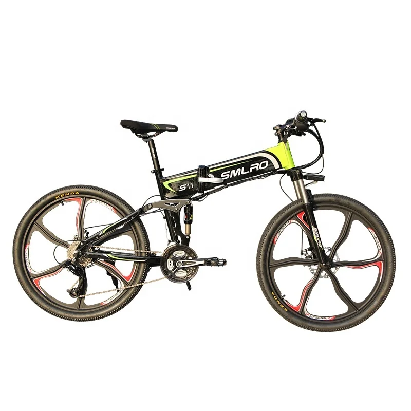 

S11ytl European Quality Level 26" Shlmano 21-speed Folding Electric Bike 48v 10ah 350w Electric Foldable Mtb bicicleta electrica
