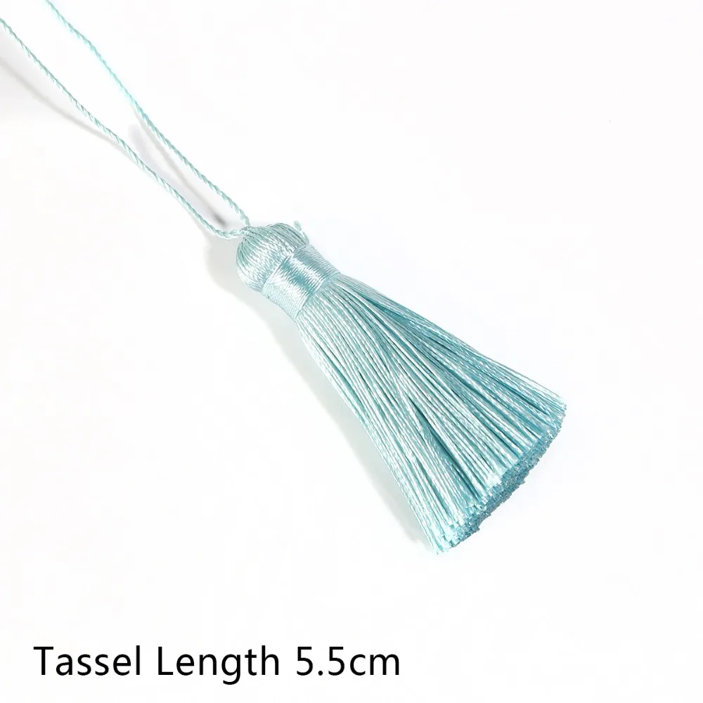 17 farben 5,5 cm Hohe Qualität Baumwolle Seide Quaste Kurze Quaste Vorhänge Hängen Für DIY Schmuck, Die Entdeckungen Zubehör – Detail 20